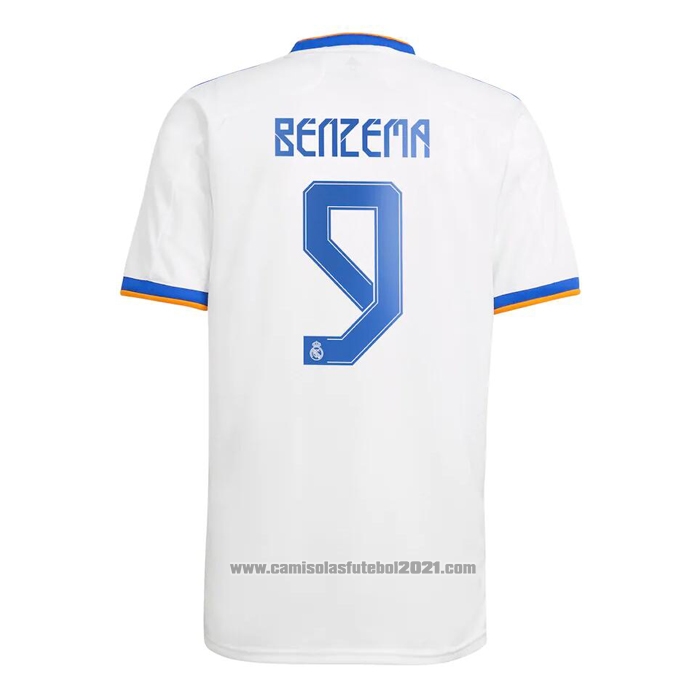 Camisola Real Madrid Jogador Benzema 1º 2021-2022